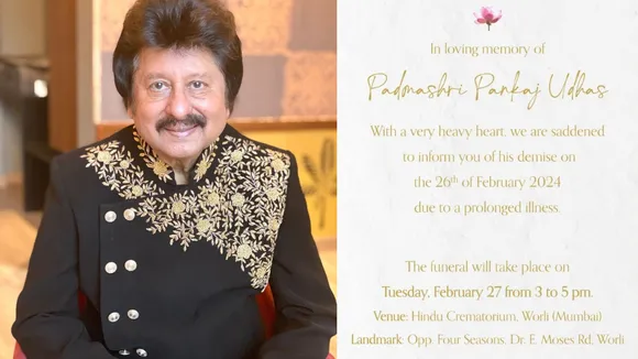 Pankaj Udhas Funeral