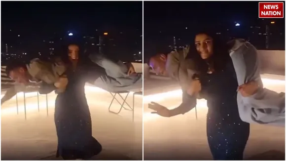 Sangeeta phogat lifted yuzvendra chahal on her shoulders and dance
