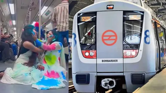 delhi metro viral video