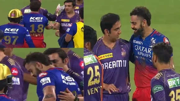 rcb vs kkr virat kohli gautam gambhir