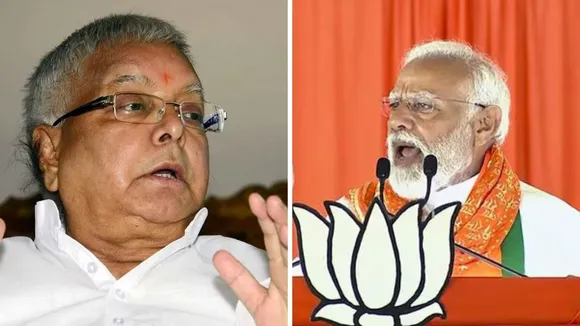 Lalu Yadav and PM Modi