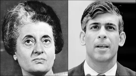 Indira Gandhi And Rishi Sunak