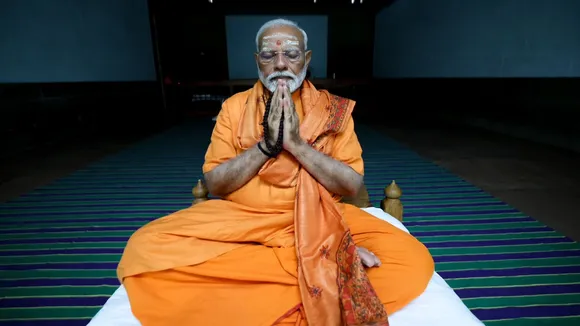 PM Narendra Modi meditates