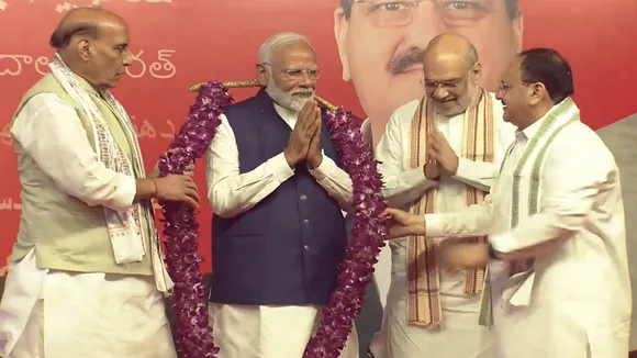 PM Modi at BJP Headqarter