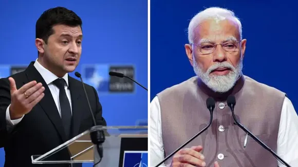 Volodymyr Zelenskyy and PM Modi