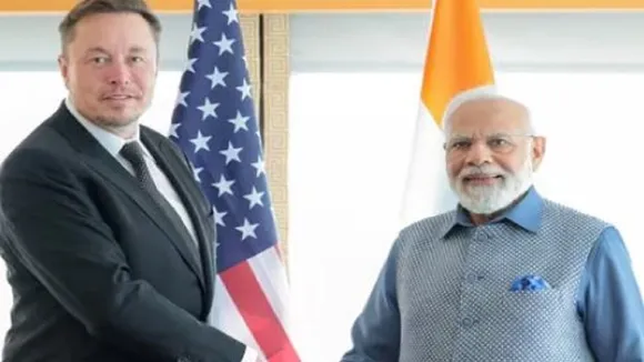 Elon Musk and modi