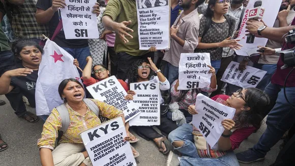 students protest