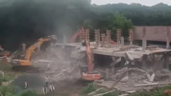 YSRCP office demolished