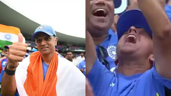 Rahul Dravid Celebration