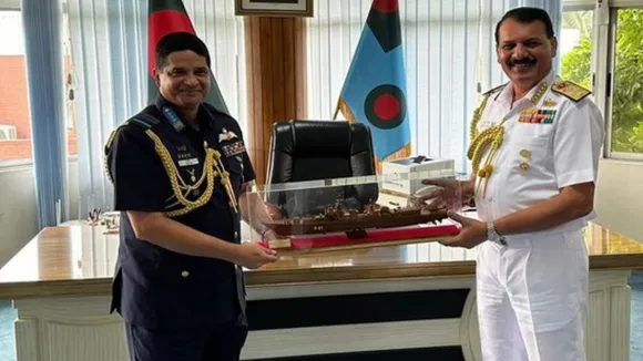 Indian Navy Chief and BAF Chief