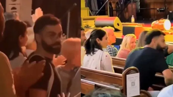 Virat Kohli and wife Anushka Sharma attends kirtan at ISKCON