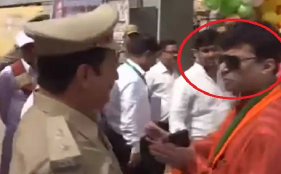 BJP MLA ने की SP से बदसलूकी, कहा- लातों के भूत हो