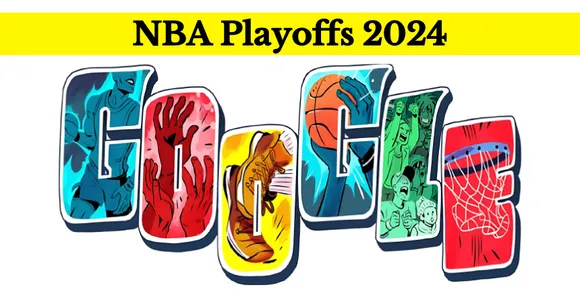 NBA Playoffs 2024 Google Doodle- A Colorful Start for the NBA Playoffs