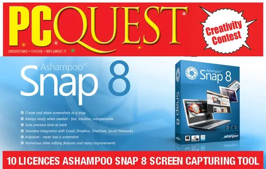 Participate in the PCQuest Multimedia Contest and Win 10 full licensed copies of  Ashampoo Snap 8 screen capturing software