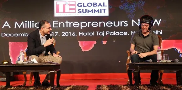 Travis Kalanick, Co-founder, Uber Announces Launch of Uber Moto in Hyderabad at TiE Global Summit