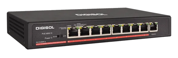 DIGISOL launches 8 PoE Ports Fast Ethernet Unmanaged Switch with 1 Uplink Port