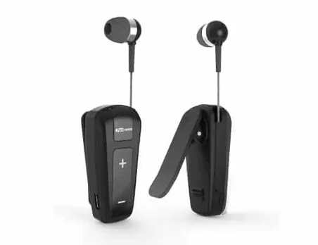 Portronics “Harmonics Klip” – Retractable Bluetooth Earphones for Music and Calls
