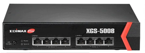 Edimax Launches10G Switch XGS-5008 to Enhance the Networking Speed