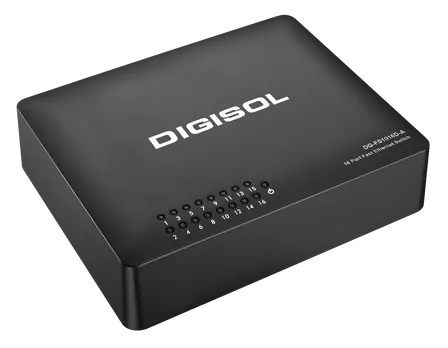 DIGISOL launches 16 Port Fast Ethernet Unmanaged Switch with External Power Adapter