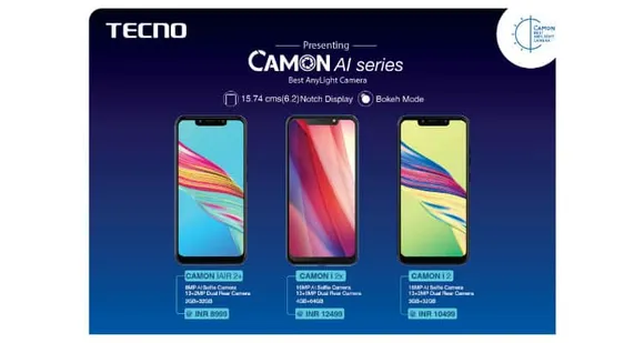 TECNO Introduces AI camera-centric smartphones with notch display