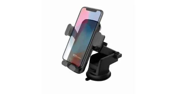 Portronics Introducer CHARGE CLAMP Wireless Mobile Charger cum Car Mobile Holder