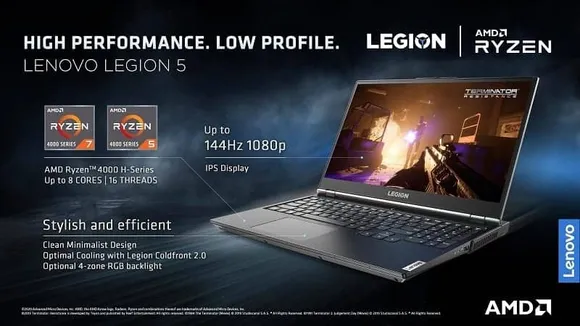 Lenovo Legion 5 Powered by AMD Ryzen 4000 Launched at Rs. 75,990