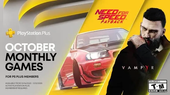Need for Speed: Payback and Vampyr Added, PS Plus Games for October