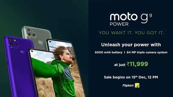 Motorola Launches Moto G​9​ Power in India at Rs.12,000 on Flipkart