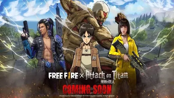 Titans invade the world of Free Fire in latest crossover with Attack on Titan