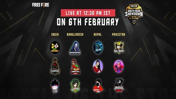 Garena announces the Free Fire South Asia Showdown: Battle of the Stars, its first esports tournament for the region