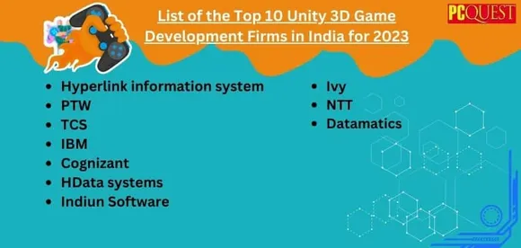 <strong>List of the Top 10 Unity 3D Game Development Firms in India for 2023</strong>