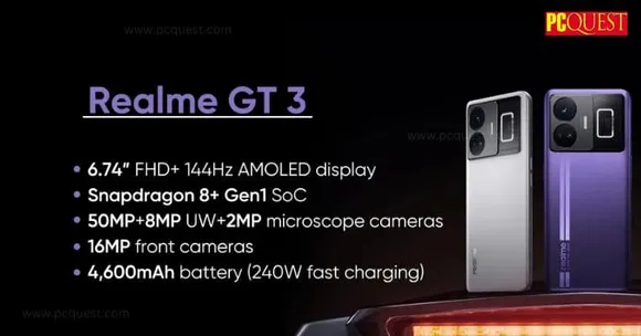 Realme GT 3 with 240W Fast Charging, RGB Lights Launched Globally