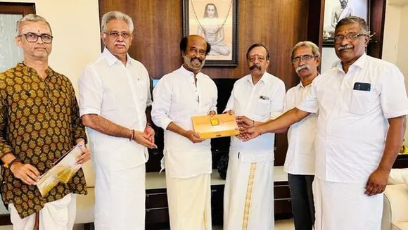 In a post shared through his X handle, Tamil Nadu BJP leader Arjunamurthy shared that Rajinikanth was invited to the Ayodhya Kumbabhishek event (X)