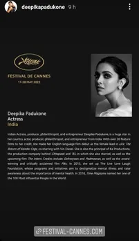 Popular Bollywood Actress Deepika Padukone Will Be The Part Of the 75th Cannes Film Festival jury!