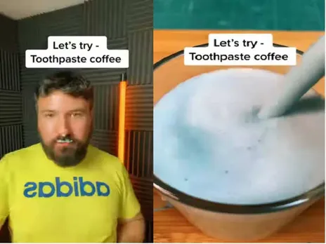 Viral video: A man made a toothpaste coffee, see reactions