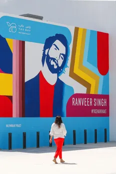 Superstar Ranveer Singh’s mural unveiled at YAS Island, Abu Dhabi!