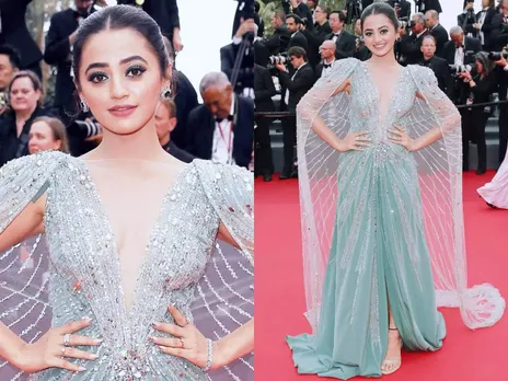 Helly Shah's Fangirl movement with Aishwarya Rai Bachchan at Cannes 2022!!