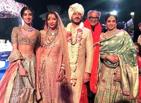 PIX: Sridevi looks gorgeous at Mohit Marwah's wedding! - Rediff.com