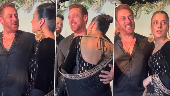Bigg Boss 14 Fame Shehnaaz Gill Kisses Salman Khan at Eid party
