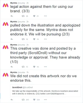 Under Hindu furor in Twitter, Myntra apologized & pulled down the  objectionable 'Lord Krishna Ad'. | Struggle for Hindu Existence