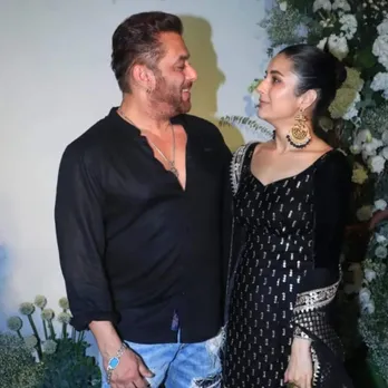 Bigg Boss 14 Fame Shehnaaz Gill Kisses Salman Khan at Eid party