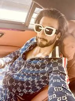 Ranveer Singh looks absolute dapper in a Gucci GG canvas jacket