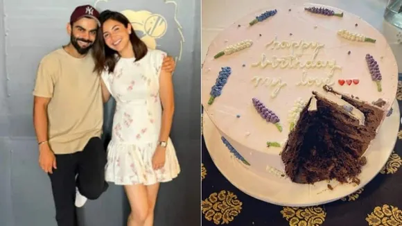 Anushka Sharma enjoys her birthday cake. See photos