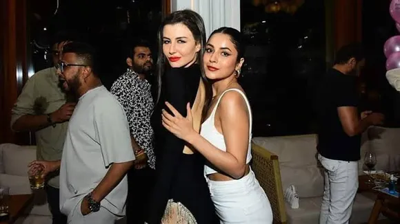 Shehnaaz Gill's steels the spotlight Giorgia Andriani's (Arbaaz Khan's girlfriend's )birthday party!!