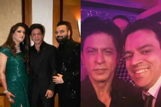 Shah Rukh Khan attends his close friend's wedding in Mumbai