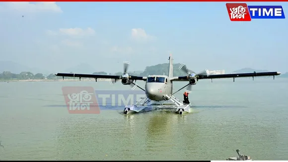 Assam: Seaplane Makes Historic Landing at Brahmaputra