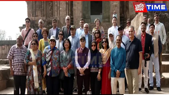 Diplomats from 14 Nations Visit Konark Sun Temple in Odisha