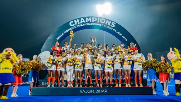 India defeated China to defend the Women's Hockey Asian Championship title