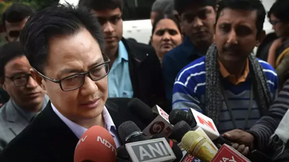 Union parliamentary affairs minister Kiren Rijiju