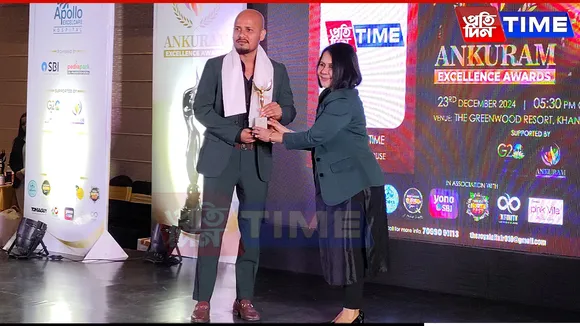Pratidin Time Bags 'Best Media House' at Ankuram Excellence Awards 2024